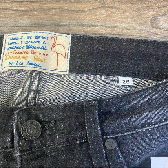 Free People x Sandrine Rose Colorblock Ankle Zipper Jeans - Picture 5 of 13